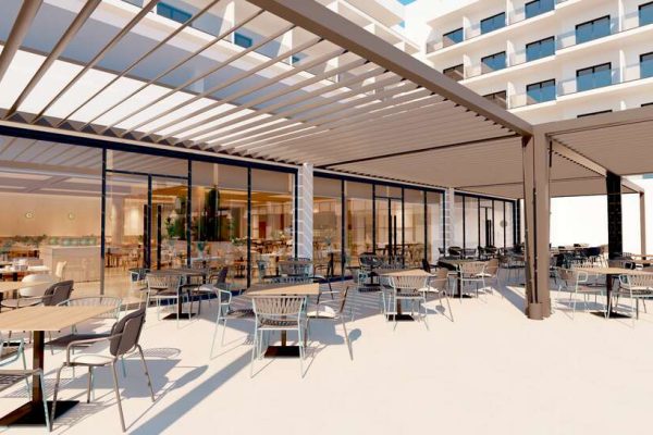 Terras en eetzaal Atlantica Aqua Blue