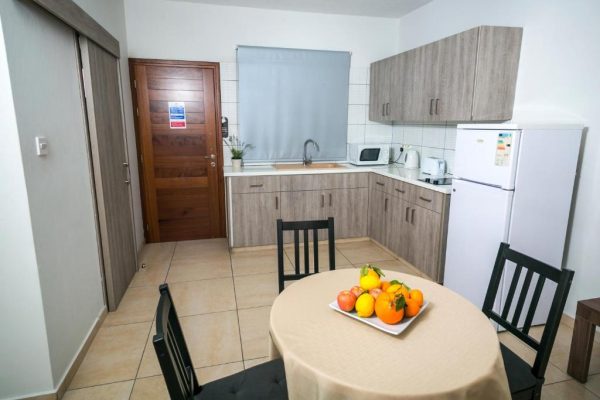 Keuken van appartement bij Crystallo Apartments