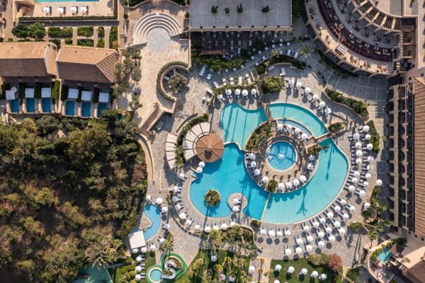 Bovenaanzicht van Hotel Elysium