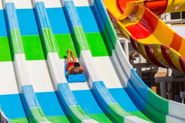 Glijbanen van Leonardo Laura Beach en Splash Resort